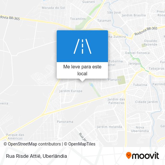 Rua Risde Attiê mapa