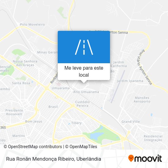 Rua Ronãn Mendonça Ribeiro mapa