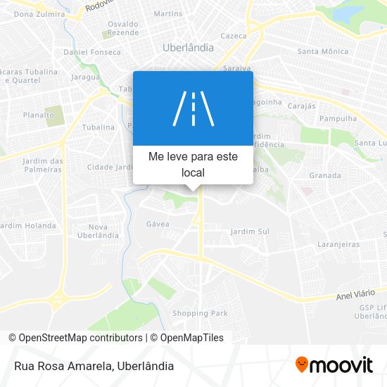 Rua Rosa Amarela mapa