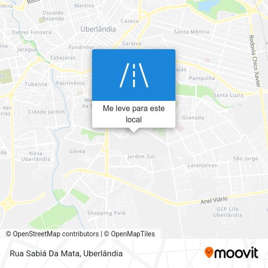 Rua Sabiá Da Mata mapa