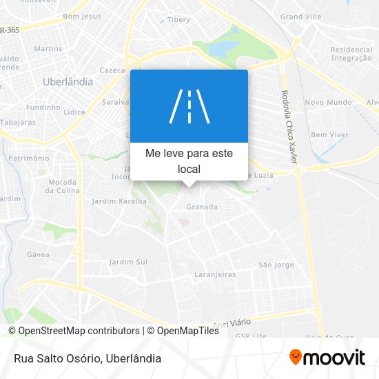 Rua Salto Osório mapa