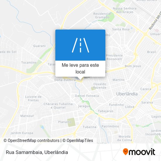 Rua Samambaia mapa