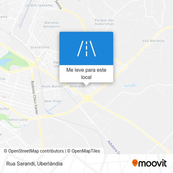 Rua Sarandi mapa