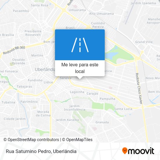 Rua Saturnino Pedro mapa