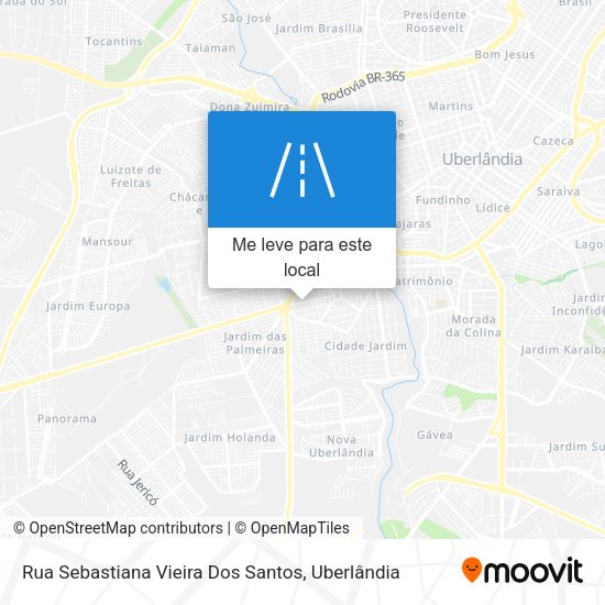 Rua Sebastiana Vieira Dos Santos mapa