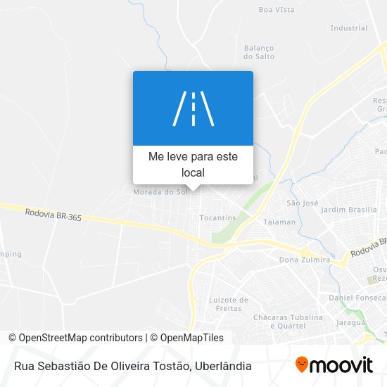 Rua Sebastião De Oliveira Tostão mapa