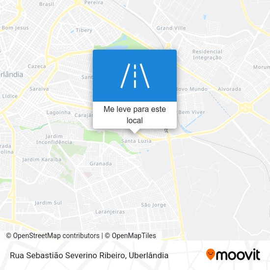 Rua Sebastião Severino Ribeiro mapa