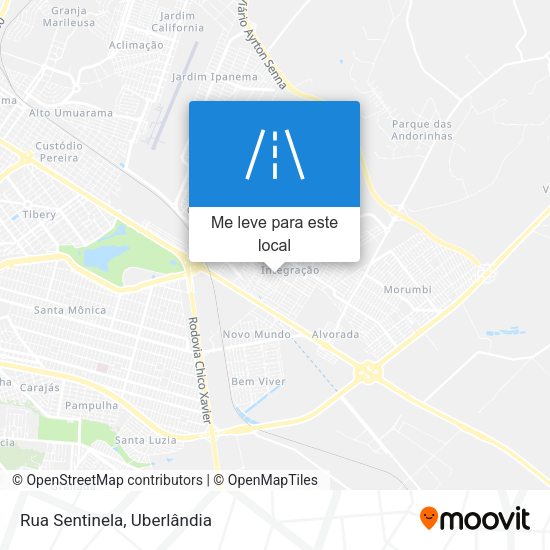 Rua Sentinela mapa