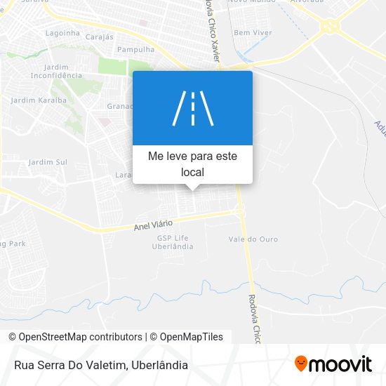 Rua Serra Do Valetim mapa