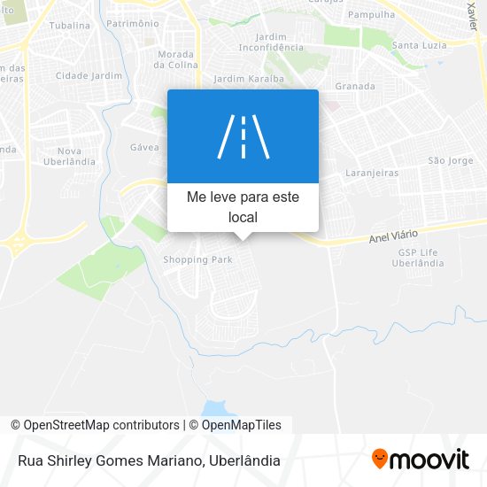 Rua Shirley Gomes Mariano mapa