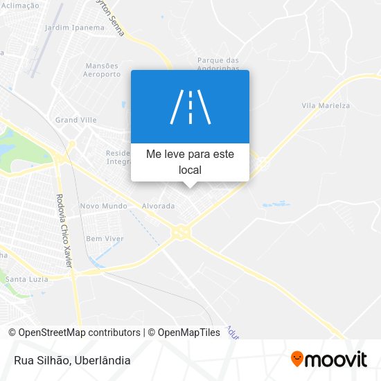 Rua Silhão mapa
