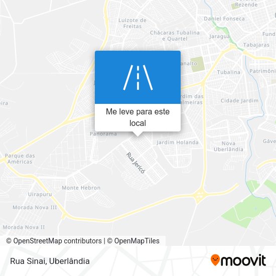 Rua Sinai mapa