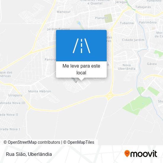 Rua Sião mapa