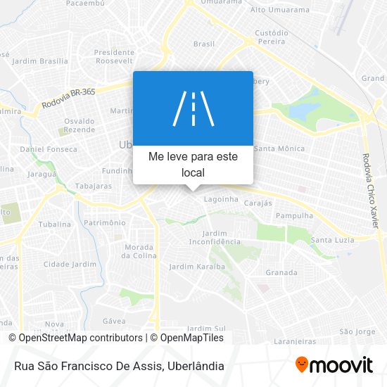 Rua São Francisco De Assis mapa