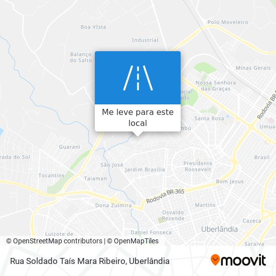 Rua Soldado Taís Mara Ribeiro mapa