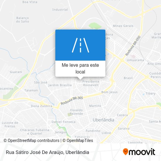 Rua Sátiro José De Araújo mapa
