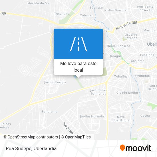 Rua Sudepe mapa