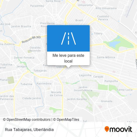 Rua Tabajaras mapa