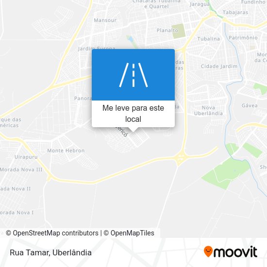 Rua Tamar mapa