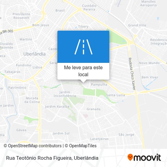 Rua Teotônio Rocha Figueira mapa