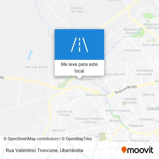 Rua Valentino Troncone mapa