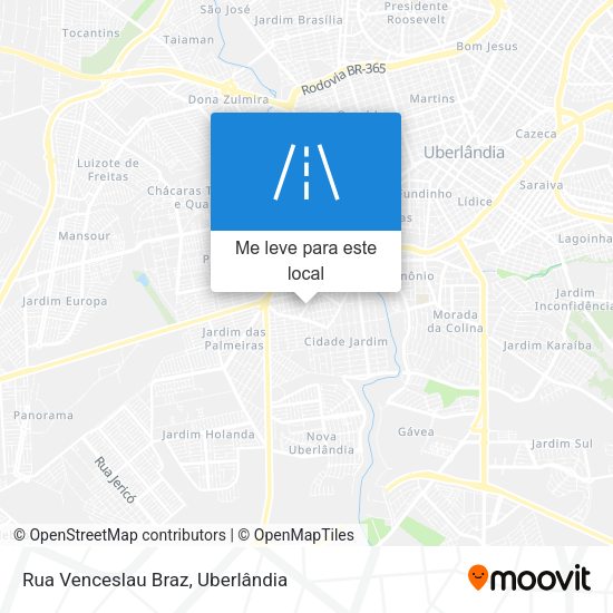 Rua Venceslau Braz mapa