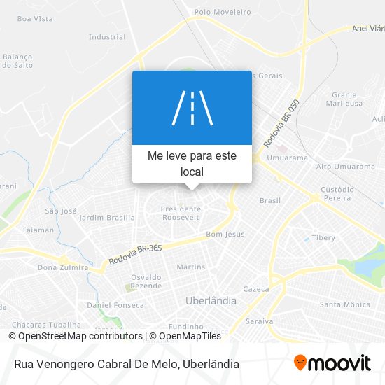 Rua Venongero Cabral De Melo mapa