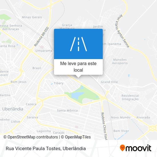 Rua Vicente Paula Tostes mapa