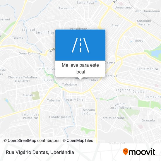 Rua Vigário Dantas mapa