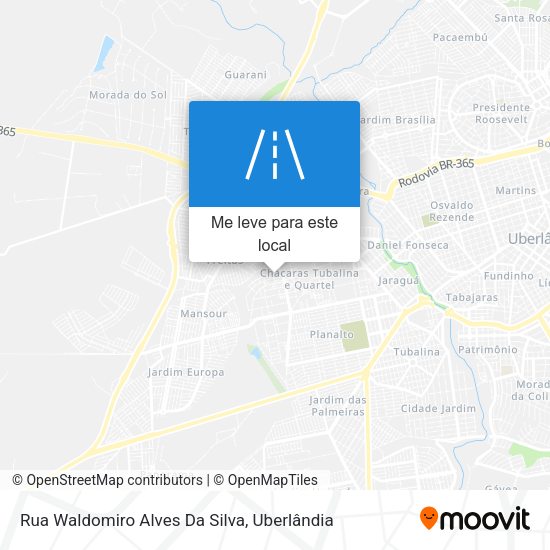 Rua Waldomiro Alves Da Silva mapa