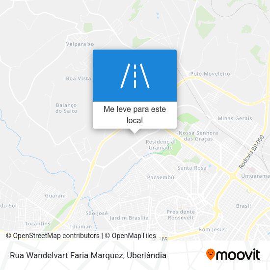 Rua Wandelvart Faria Marquez mapa