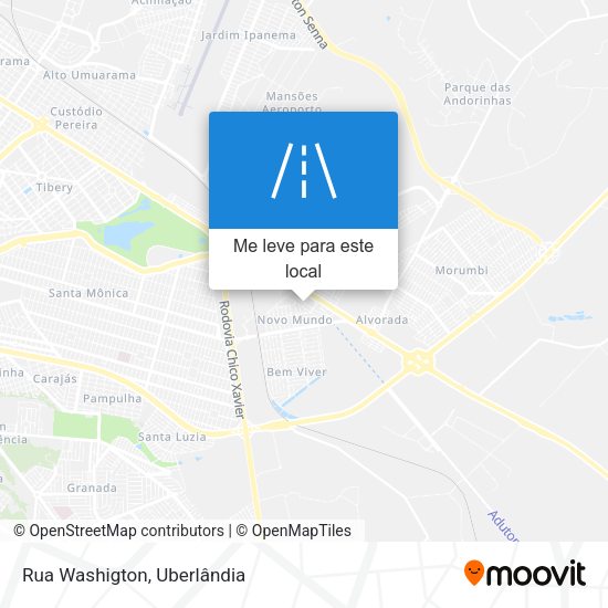 Rua Washigton mapa