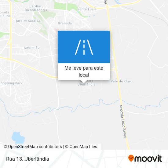Rua 13 mapa