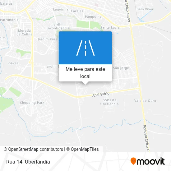 Rua 14 mapa