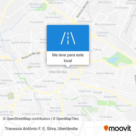 Travessa Antônio F. E. Silva mapa