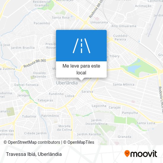 Travessa Ibiá mapa