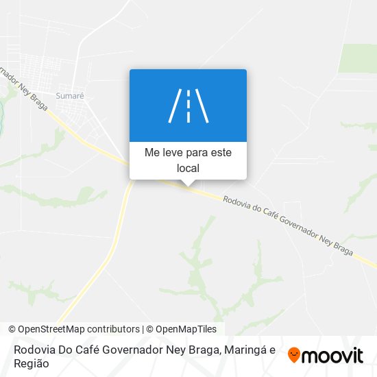 Rodovia Do Café Governador Ney Braga mapa