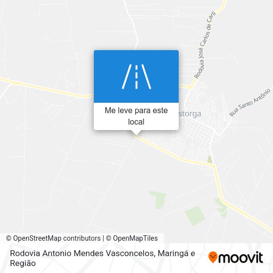 Rodovia Antonio Mendes Vasconcelos mapa