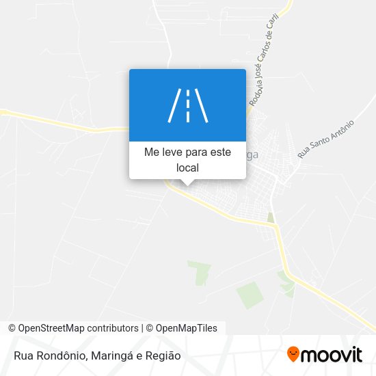 Rua Rondônio mapa