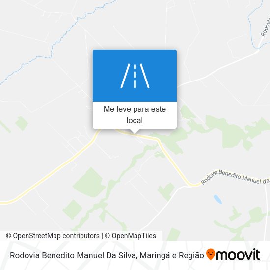 Rodovia Benedito Manuel Da Silva mapa