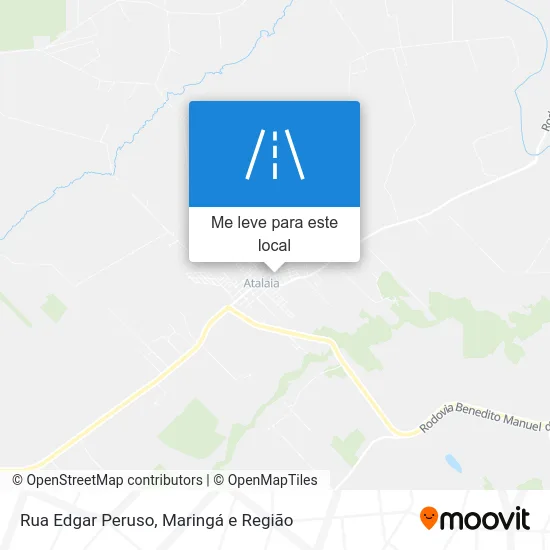 Rua Edgar Peruso mapa