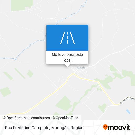 Rua Frederico Campiolo mapa