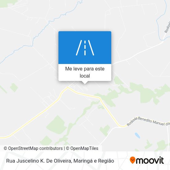 Rua Juscelino K. De Oliveira mapa