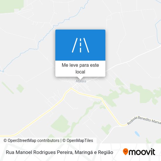 Rua Manoel Rodrigues Pereira mapa