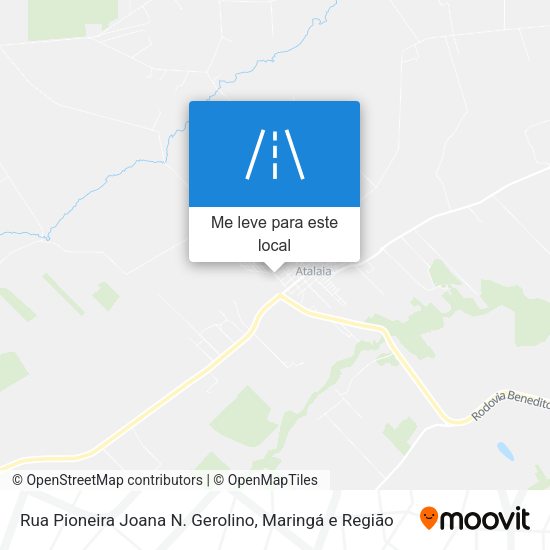 Rua Pioneira Joana N. Gerolino mapa
