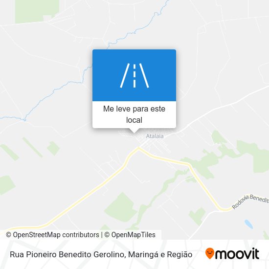 Rua Pioneiro Benedito Gerolino mapa