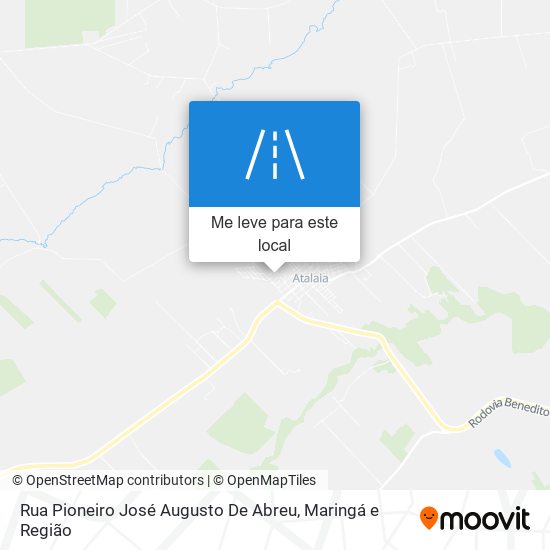 Rua Pioneiro José Augusto De Abreu mapa