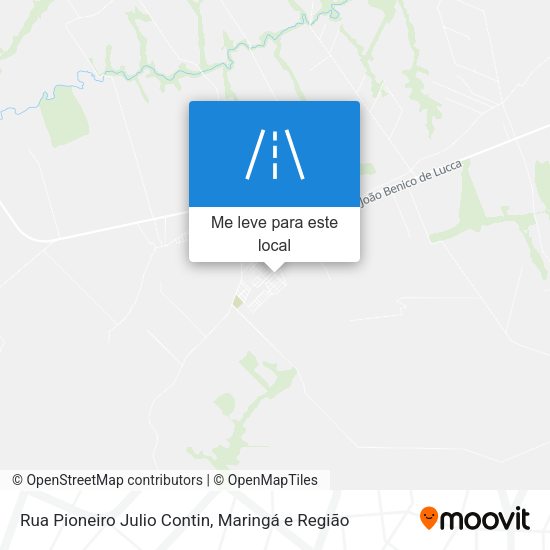 Rua Pioneiro Julio Contin mapa