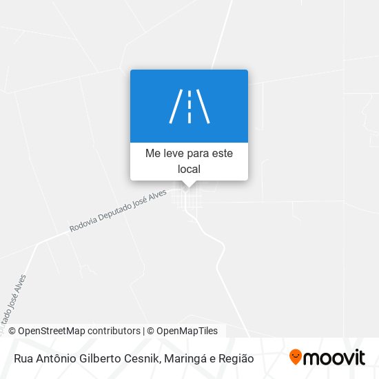 Rua Antônio Gilberto Cesnik mapa
