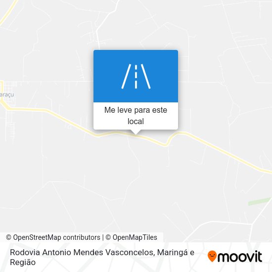 Rodovia Antonio Mendes Vasconcelos mapa